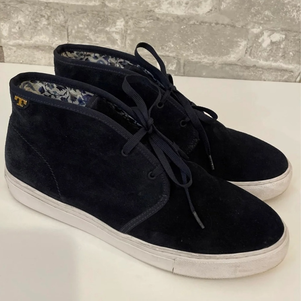 Tory Burch “IGGY” suede sneaker boots